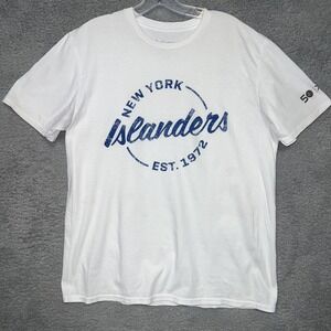 New York Islanders x Arctix T Shirt Men Sz L White SGA 1972 50th Anniversary Tee